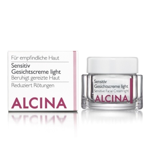 Alcina Sensitiv Gesichtscreme Light veido kremas jautriai, sudirgusiai odai (250 ml)