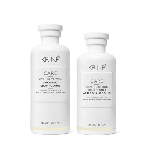 Keune Care Vital Nutrition rinkinys sausų ir pažeistų plaukų priežiūrai (300ml + 250ml)