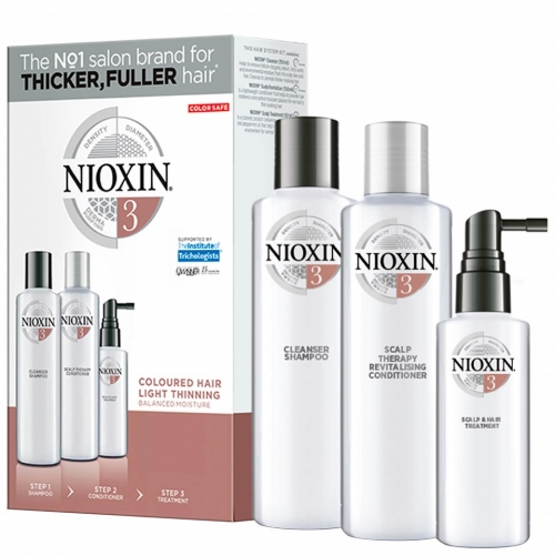 Nioxin Trialkit System 3 galvos odos ir plaukų priežiūros rinkinys