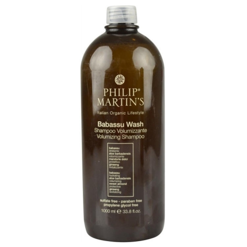 Philip Martin's Babassu Wash apimties suteikiantis šampūnas ploniems plaukams (1000 ml)