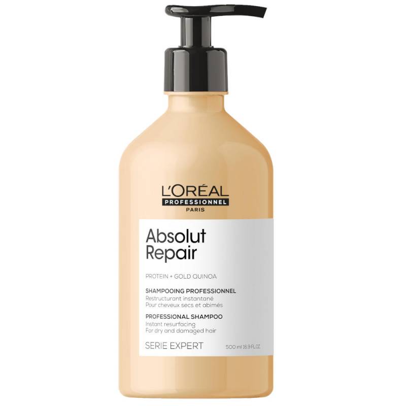 L'oreal Professionnel Absolut Repair Gold Quinoa + Protein atkuriamasis šampūnas labai pažeistiems plaukams (500 ml)