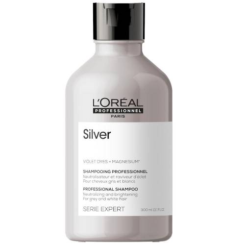 L'oreal Professionnel Silver gelsvą atspalvį neutralizuojantis šampūnas žiliems ir šviesintiems plaukams (300 ml)
