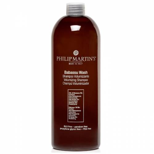 Philip Martin's Babassu Wash apimties suteikiantis šampūnas ploniems plaukams (1000 ml)