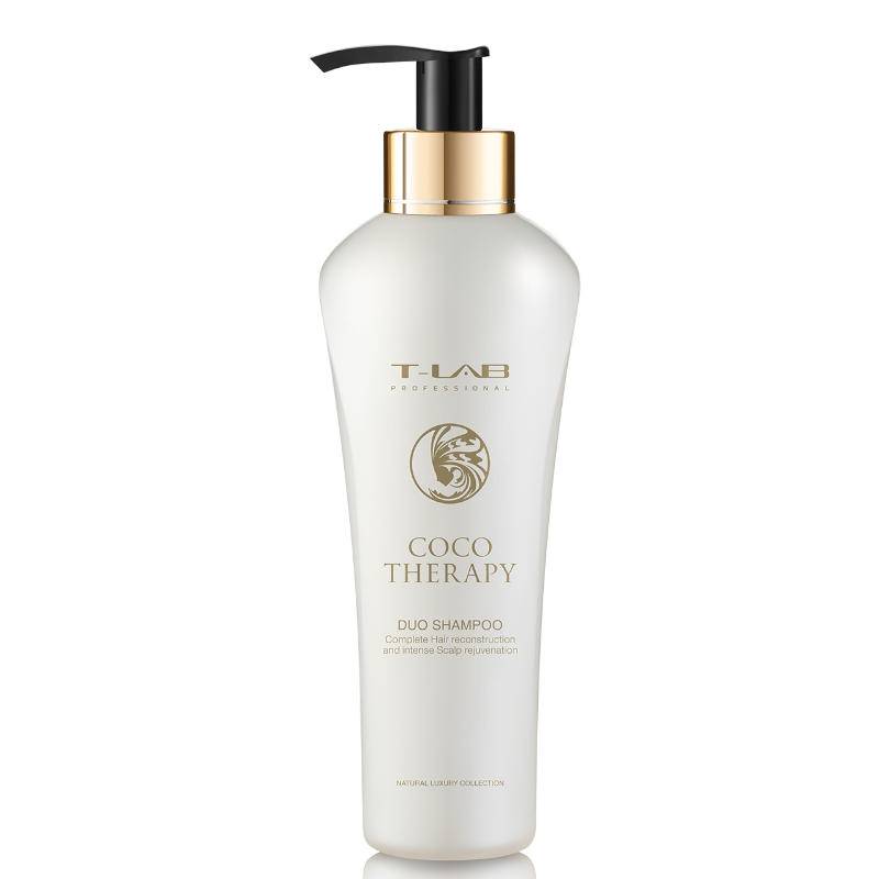 T-LAB Professional Coco Therapy DUO šampūnas sausiems ir pažeistiems plaukams (300ml)