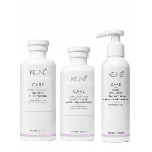 Keune Care Curl Control rinkinys garbanotų plaukų priežiūrai ir formavimui (300 + 250 + 140 ml)