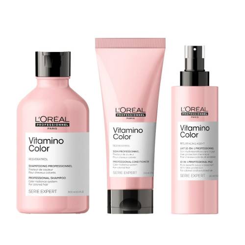 L'Oreal Professionnel Vitamino Color rinkinys dažytų plaukų priežiūrai ir puoselėjimui (300 + 200 +190 ml)