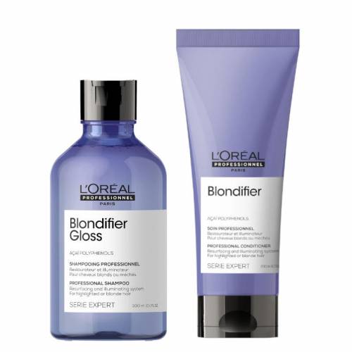 L'Oreal Professionnel Blondifier Gloss rinkinys šviesių plaukų priežiūrai (300 + 200 ml)