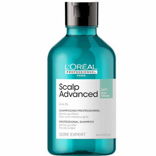 L'Oreal Professionnel Scalp Advanced Anti - Oilness valomasis šampūnas riebiems plaukams (300 ml)
